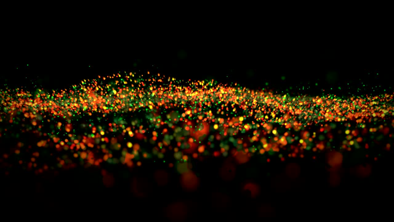 크리스마스 빛 반이는 파동 운동 배경