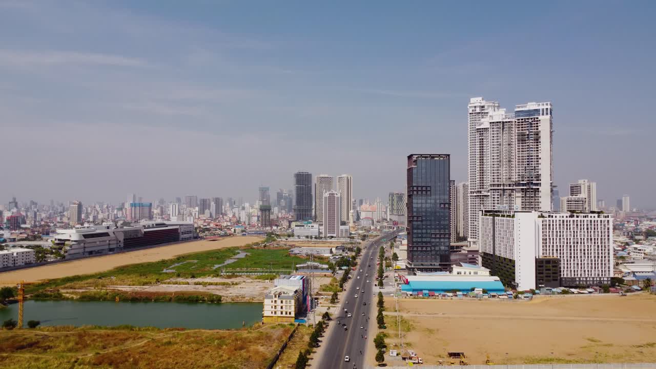City landmarks, commercial properties, Urban Village, Hun Sen Boulevard