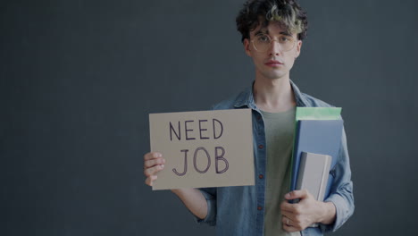 young adult seeking employment