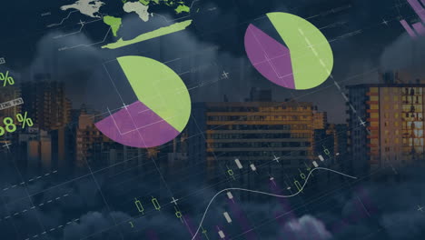 Animation-of-financial-data-processing-over-cityscape