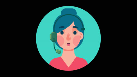 customer service representative avatar