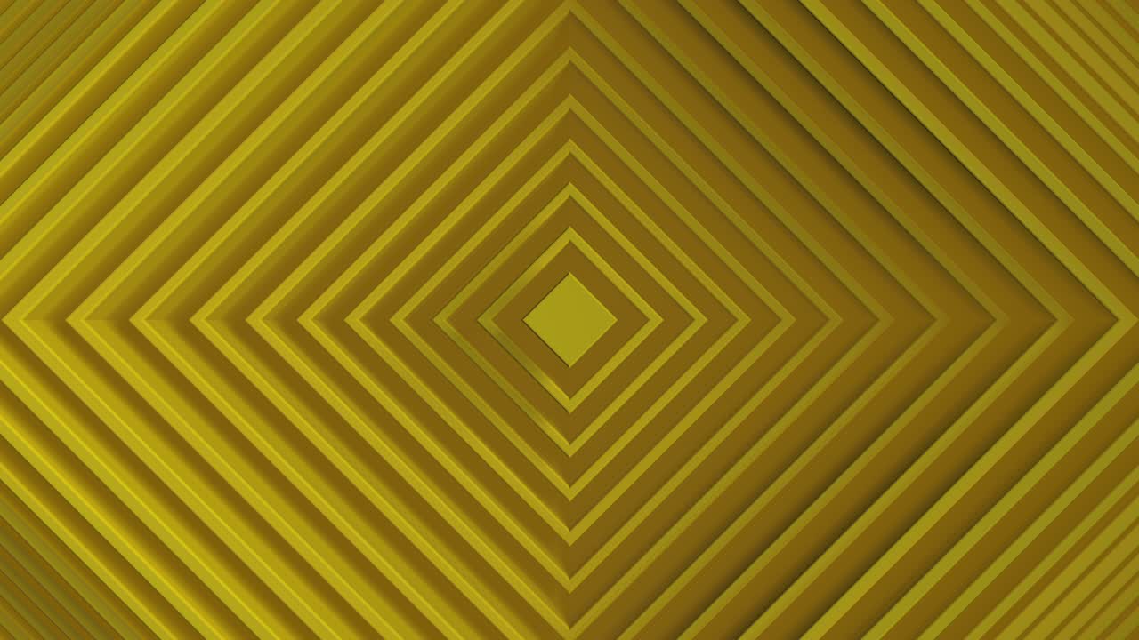 minimalismo amarillo patrón abstracto de cuadrados con el efecto de desplazamiento. animación de anillos limpios blancos. fondo abstracto para presentación de negocios. loop sin costuras 4k 3d render.