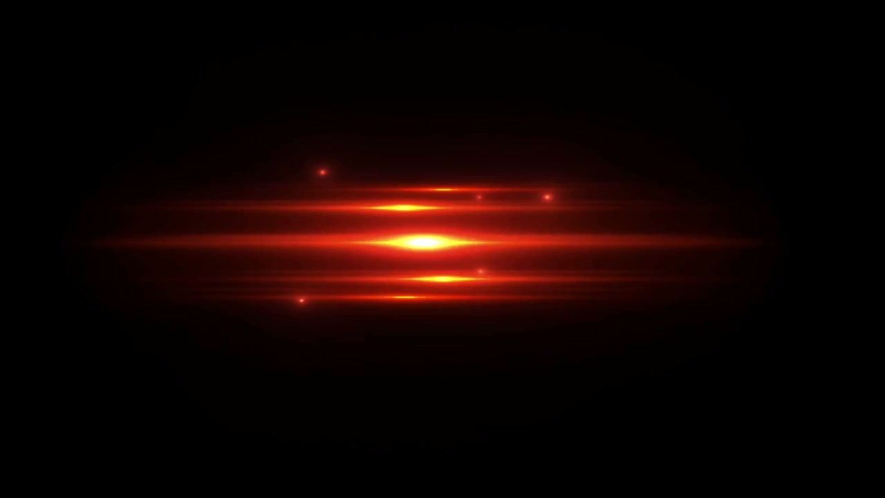 Realistic light lens flare on black background.