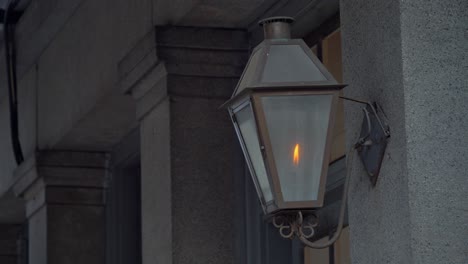 gas lantern outdoor lighting french quarter new orleans