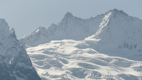 snow-covered alpine peaks