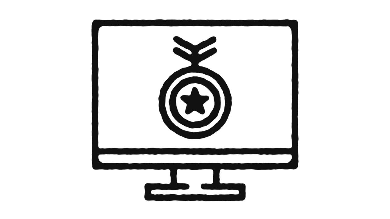 imágenes de animación de iconos de premios web y canal alfa