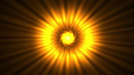 animación 4k del sol de la imagen. fondo transparente