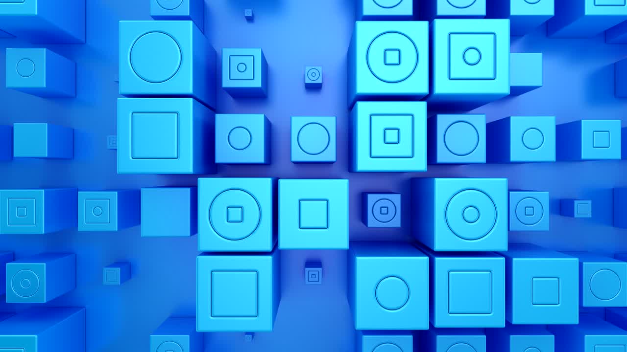 fondo de cubos animados