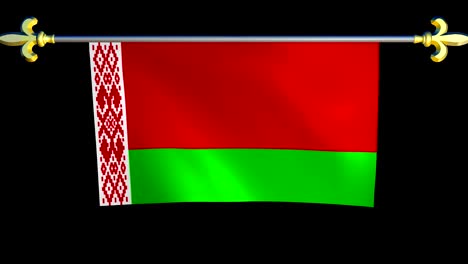 large looping animated flag of belarus