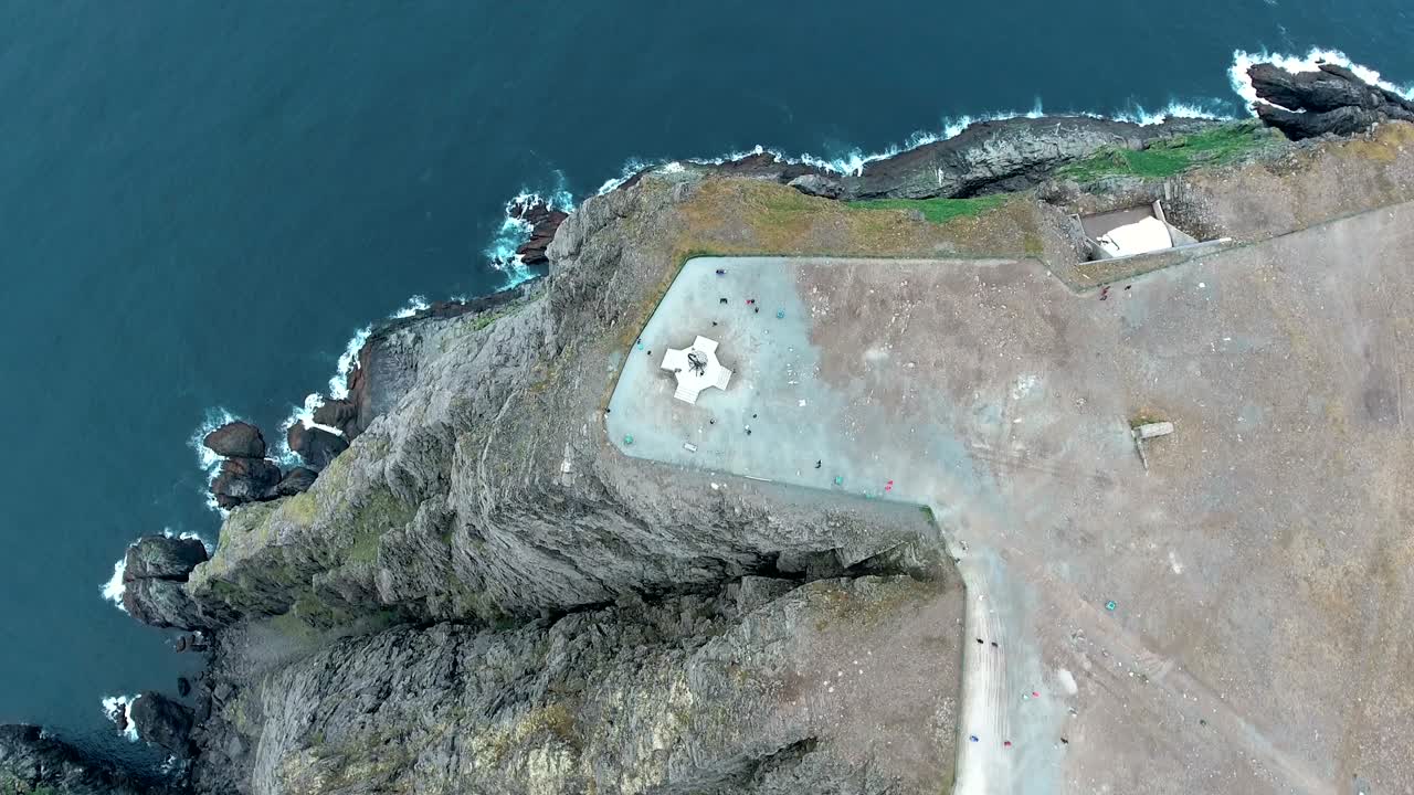 노르웨이 북부의 북쪽 케이프 (nordkapp).