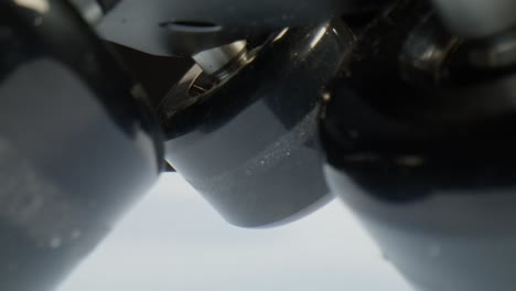 dolly wheels with macro video close up moving.
