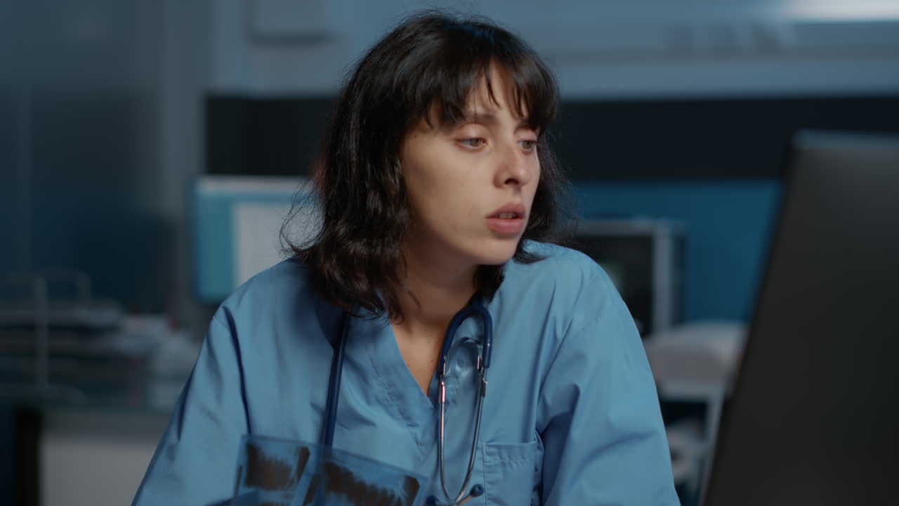 Medical professional at work