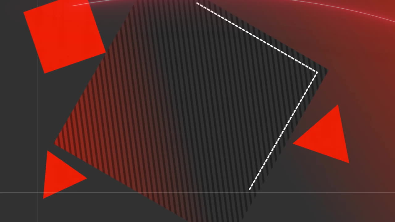 Animation of vibrant abstract shapes moving on black background ...