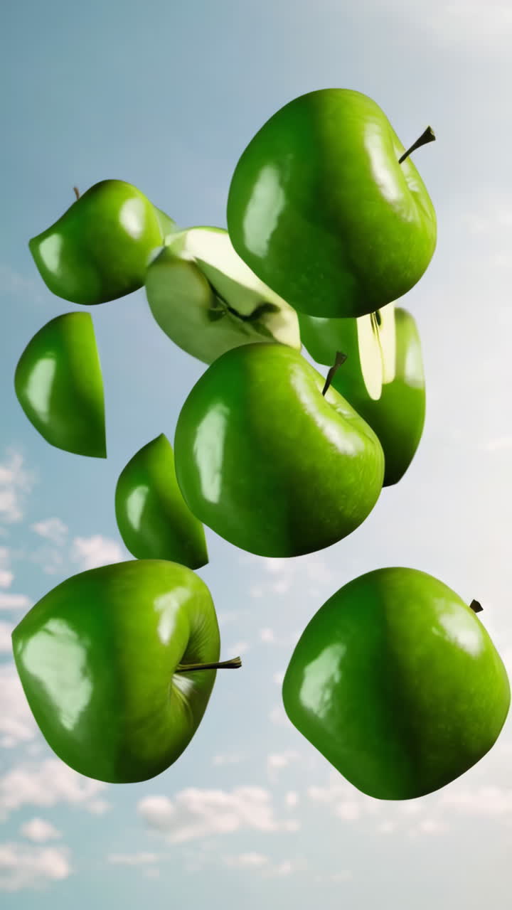 Green Apples in the Air