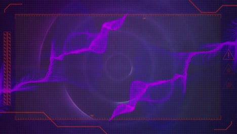 Animation-Violetter-Spuren-über-Rahmen-Und-Kreisen