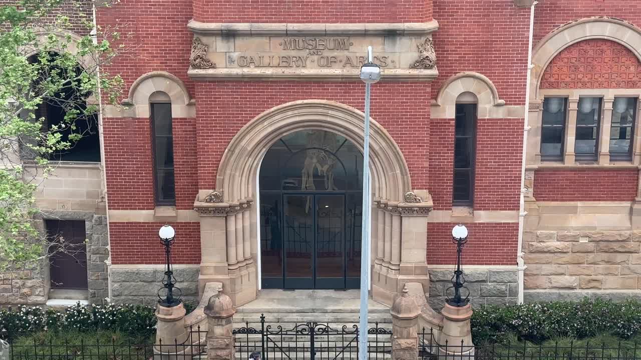 Exterior View of a Historic Museum and Gallery of Arts Building