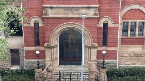 exterior view of a historic museum and gallery of arts building