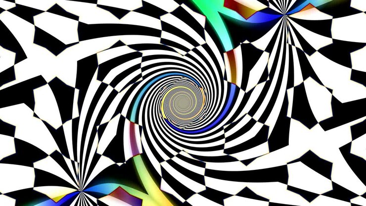 Illusione astratta - vortice psichedelico