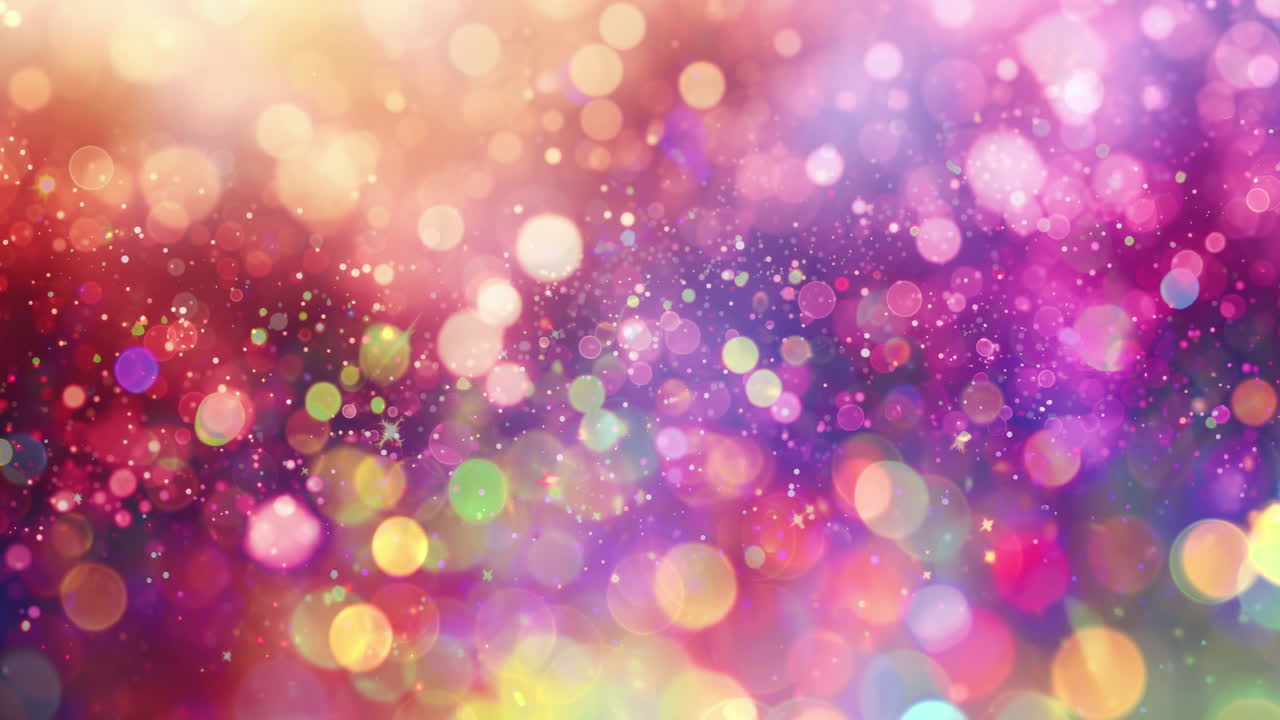 구름과 흐릿한 보케 빛