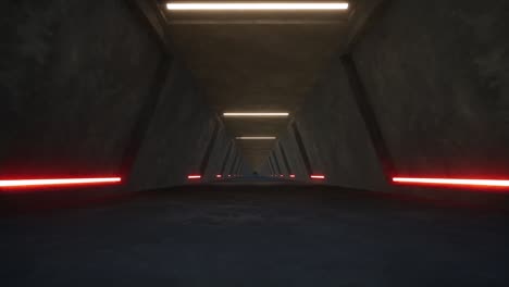3d neon futuristic tunnel game design 4k