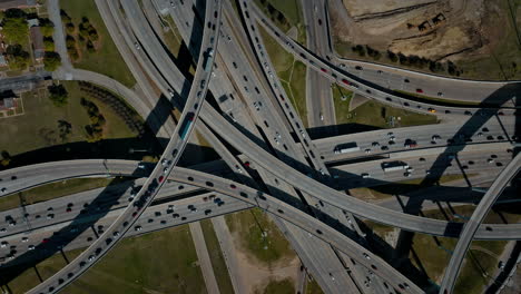 large multilane highway interchange