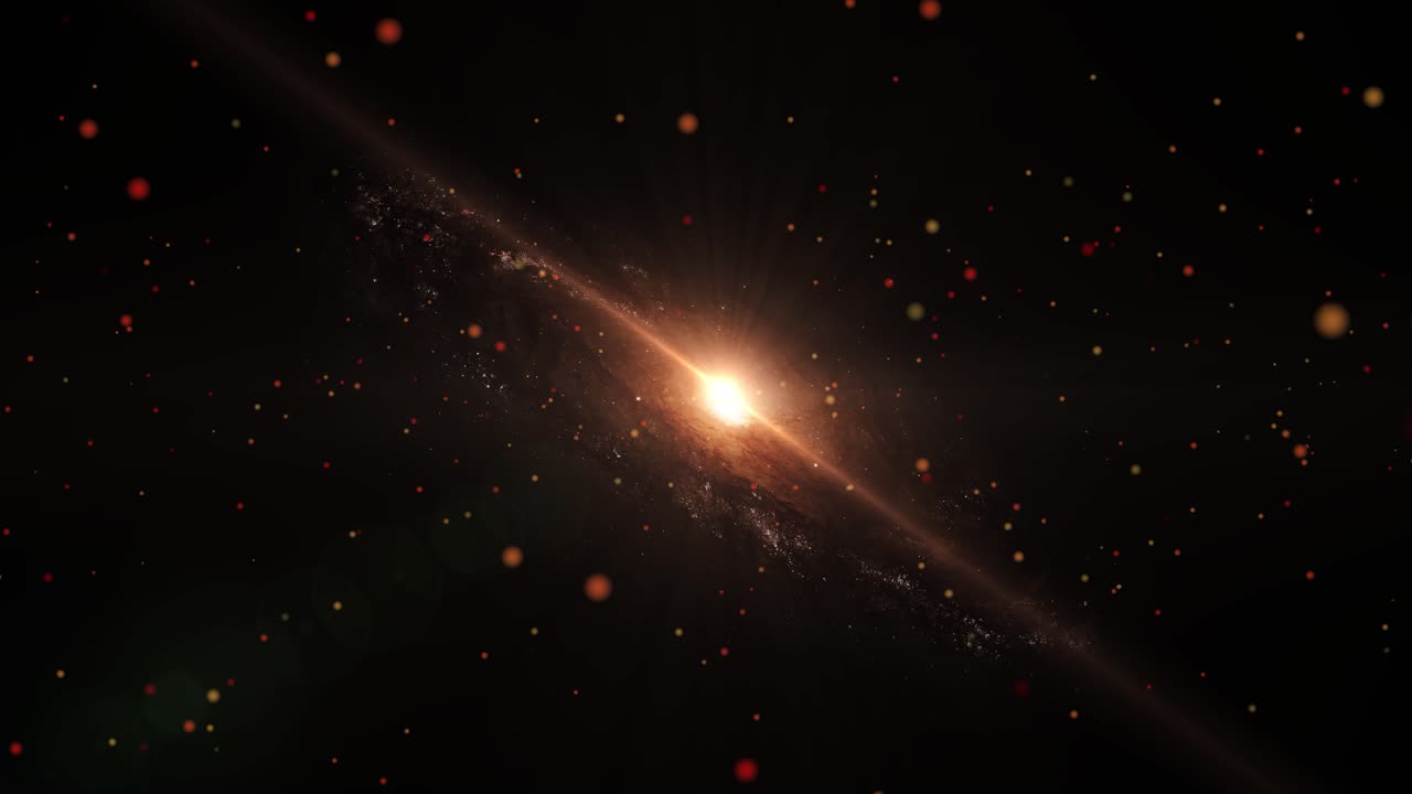 스크린 세이버, 은하계 및 원 모양 움직이는 비디오 배경