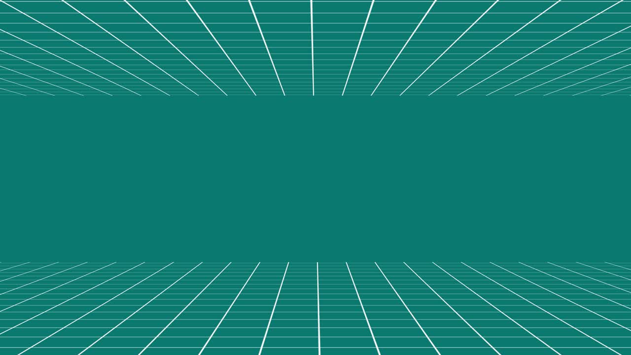 4k 해상도 관점 그리드 기술 배경, 와이어 프레임 바닥과 천장, 디지털 기술 배경 - 동적 레트로 배경 - 루프 가능 - 4k 박스 배경 - 모션 레트로 다채로운 선 추상적인 배경 - 파란 배경