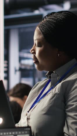 vertical video data center manager supervising engineer tasked with analyzing neural networks