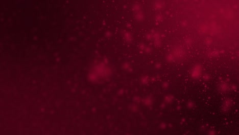 partículas abstractas rojas flotando en condiciones de poca luz