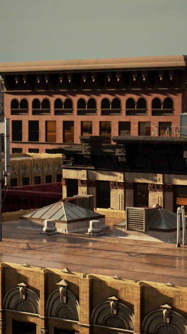 도시 지붕의 전망