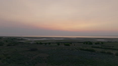 twilight serenity - coastal wetlands at dusk