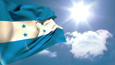 Honduran-national-flag-waving