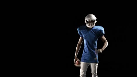 american football player playing