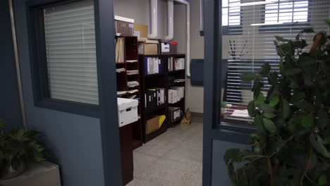 Empty-police-captain-office-inside-empty-precinct-daytime