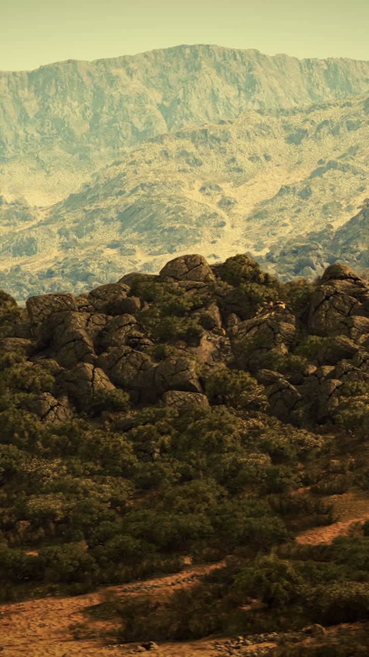 impresionante vista de una cordillera