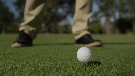 golfer playing golf