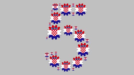 número cinco croata
