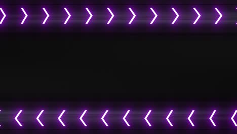 Purple Neon Arrow Frame Background