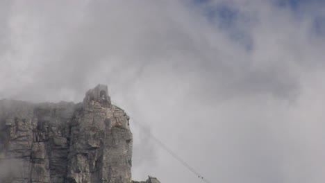 cable way car on table mountain