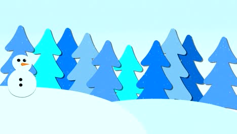 fondo de árbol de navidad con paisaje de nieve, con espacio para gráficos y texto