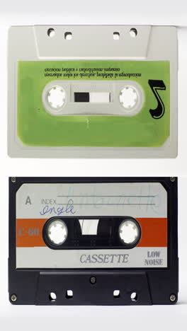 cassette tape in vertical