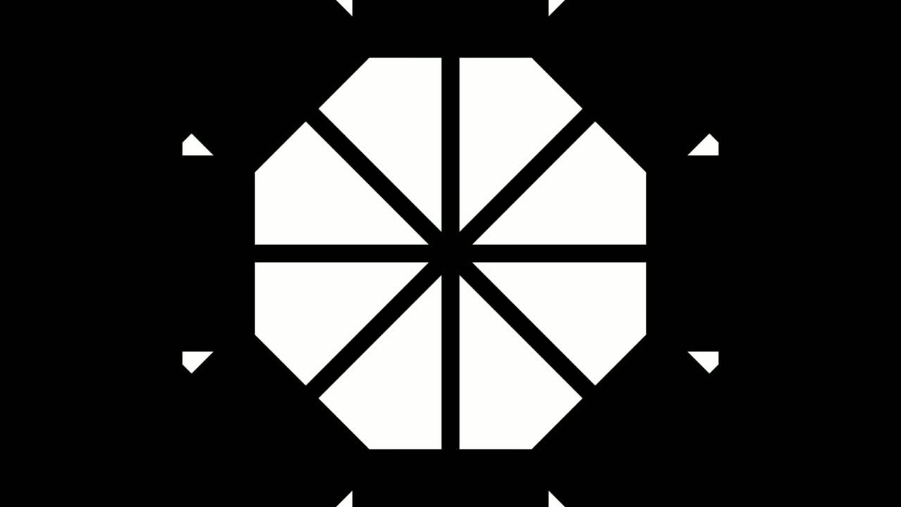 gráficos en movimiento de caleidoscopio