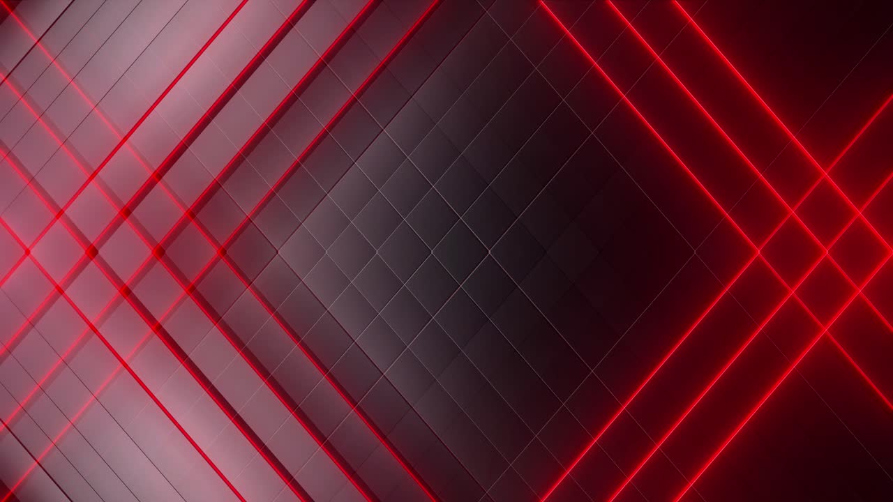 Abstract Geometric Background with Red Lines