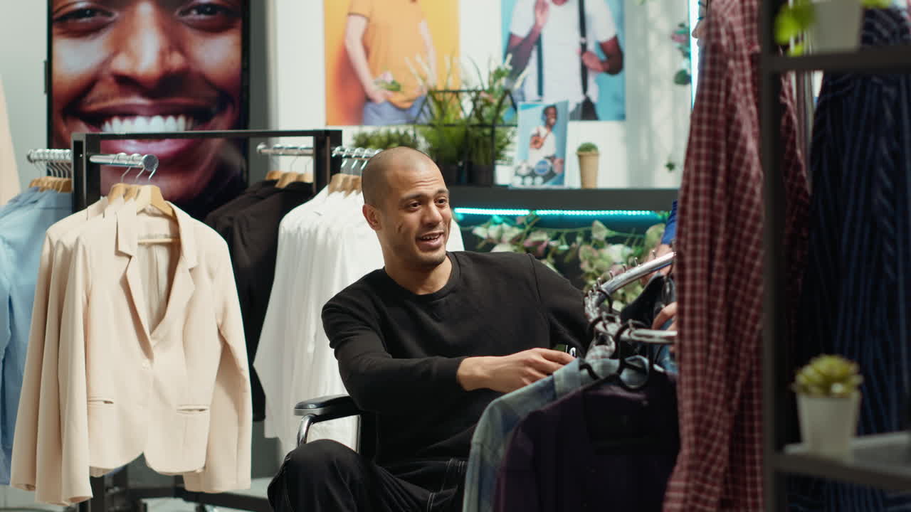 experiencia de compras en una tienda de moda