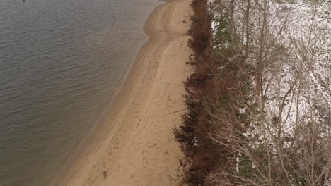 An-aerial-view-of-Calvert-Vaux-Park-on-a-cold-winter-morning