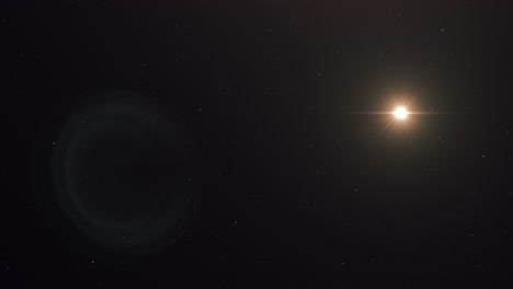 Sternenhimmel-Mit-Mond,-Riesiger-Planet-Jupiter-Enthüllt