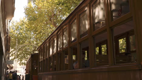 tram in a city street