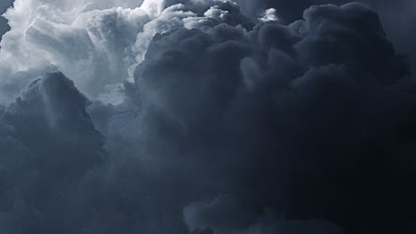 dark clouds moving with a thunderstorm