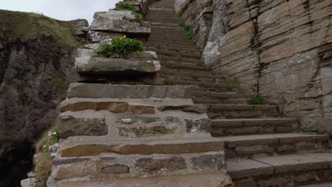 establishing the relentless stone steps at the whaligoe steps on the nc500 route