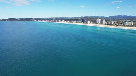 palm beach - gold coast queensland - qld - australia - aerial shot - clear blue waters